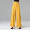 Calça Latina de Cintura Alta 2026 Novo Estilo Transfronteiriço Calça Larga Feminina Emagrecedora Versátil Calça Reta para Dança
