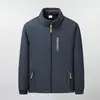 Jaqueta de Fleece Masculina para Exterior com Forro Espesso e Bolsos, Casaco Quente e à Prova de Frio para Outono e Inverno