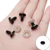 Ojos de juguete acrílicos ovalados de hilo nariz en espiral niños creativos diy accesorios hechos a mano bolsa de material para joyería