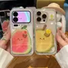 Capa de Celular 3D de Frutas Desenho Animado Goiaba Durian Compatível com iPhone 18 Pro Max Case Protetora Apple 17 16