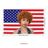 Bandeira de Apoio Estrela Americana Banner Personalizado para Show de Cantor Venda por Atacado Bandeira de Mão para Torcida em Jogo de Basquete