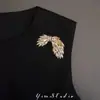 Lujo Ligero, Personalizado, Broche de Mariposa Resistente Totalmente Incrustado de Diamantes, Moda de Alta Gama, Retro, Exquisito y de Alta Gama, Broche Versátil