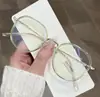 Óculos de Sol Moda 2023 Armação Grande Liso Óculos de Proteção Óculos Anti Luz Azul Estilo Coreano Armação para Óculos de Miopia 2038