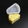 Nuevo Molde para Pastel Plegable de Queso Cyber Red Molde de Silicona Líquida para Jabón Hecho a Mano con Arcilla diy Helado
