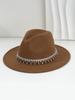 Sombrero de copa estilo británico para hombre y mujer, Moda francesa, Sombrero de jazz, Accesorios, Estilo borla, Gema, Pedrería, Adecuado para fiesta de fogata