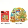 Imán de nevera de Chongqing palo tridimensional de madera ciudad creativo regalo de cocina turismo escénico metal creativo conmemorativo