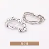 Broche de metal com formato irregular, fecho de corsage retrô estiloso, acessório de vestuário, pino antiderrapante