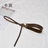 En stock Cinturón de Cuero con Nudo Moda para Mujer Decorativo Vestido Abrigo Cinturón para Mujer Abrigo Combinable Cubre Cintura para Mujer