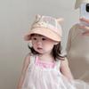 Sombrero de Bebé Primavera y Verano Malla Fina Transpirable Ala Grande Protección Solar Gorra con Visera para Niños y Niñas Gorra de Béisbol de Moda