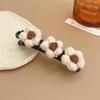 Pinza para el cabello trenzada con flores femenina Corea del Sur temperamento tamaño pequeño pinza lateral pinza para flequillo horquilla para la frente pinza lateral de pico de pato adorno para la cabeza