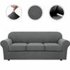 Funda Elástica para Sofá de Piña de Amazon Simple Universal Antideslizante Cojín de Sofá Americano Color Sólido Funda para Sofá Dividido