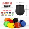 Venta al por mayor aoqifeng caña de pescar tapón trasero caña Luya fijo antideslizante cubierta protectora accesorios caña de pescar tapón trasero de silicona cubierta protectora