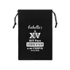 Bolsa de Cordón Terciopelo Blanco y Negro 'Hasta que la Muerte Nos Separe' Transfronteriza para Despedidas de Soltero y Bodas