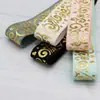 Cinturón elástico con estampado europeo de bronceado Cinturón con dobladillo Cinturón elástico de 15 mm Cuerda para el pelo elástica nudo material de bricolaje F220