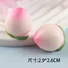 Simulación tridimensional de accesorios de resina de frutas fresa limón melocotón colgante de joyería DIY material para refrigerador venta al por mayor