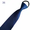 Venta al por mayor del fabricante Corbatas Rojas con Cremallera para Hombres y Mujeres, Vestimenta Formal de Negocios para Novio, Boda Estilo Coreano Corbata Rayada Perezosa Sin Corbata