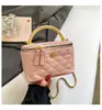 Bolso Caja Acolchado Estilo Nuevo 2026 Inspirado en Chanel para Mujer, Bolso Cruzado de Cadena de Alta Gama, Mini Bolso Versátil para el Trabajo