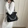 Bolso de Cadena Rombo Retro para Mujer 2026 Nuevo de Moda Bolso Tote Sencillo Gran Capacidad Bolso de Hombro Cruzado