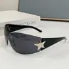 Gafas de Sol de Moda Europeas y Americanas con Estrella de Cinco Puntas Tendencia Todo en Uno Gafas de Sol Anti-UV Gafas de Sol Personalizadas para Mujer Estilo Futurista