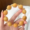Pulsera a la Parrilla de Carbón de Raíz de Bodhi, la Más Lujosa del Mundo, con Cuentas Budistas y Cuentas de Oración, Diseñada para el Juego con la Punta de los Dedos y la Manipulación con Manos Pequeñas
