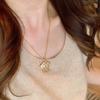 Pingente Cadeado Nuvem da Sorte Full Diamond Areia Antiga Ouro Diamante Filigranas Cadeado Fushou Ping An Acessórios DIY Colar Presentes para Namorada