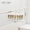 Secador multi-clip material de acero inoxidable diseño a prueba de viento antideslizante para balcón de casa clip para secar calcetines ropa interior calzones