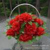 Flores Artificiais de Fábrica no Atacado em Estoque para Decoração de Jardim, Fácil de Posicionar, Cesta de Crisântemos Artificiais de 11 Cabeças para Jardim, Entrega Direta da Fábrica
