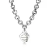 Nuevo Colgante en Forma de Corazón para Abrochar de la Marca T, Varios Estilos de Collares, Modernos y Elegantes, Selección de Influencers Populares, Diseño Clásico, Venta Directa del Fabricante