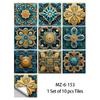 Amazon Supply 10 Piezas Estilo Simple Película Mate Esmerilada Pegatinas para Azulejos para Sala de Estar, Cocina, Baño Pegatinas Decorativas de Pared