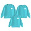 Sudadera Roja Ropa a Juego Familiar Otoño 2026 Nuevo Estilo para Familia de Tres o Cuatro con Estampado de Logo de Corazón Conjunto de Manga Larga Madre e Hija