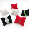 Tecido flocado expositor de relógio esponja de armazenamento pequena almofada decoração pulseira pulseira de contas suporte interno fixação núcleo da almofada almofada tinta spray