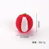 Colgante Llavero 3D Fruta Realista Grande Shangding con Durian, Mangostán, Pitahaya y Mango para Manualidades DIY