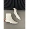 Botines cómodos de tacón bajo y punta cuadrada de temperamento para mujer 2026 Otoño Invierno nuevos botines simples para mujer botines cortos botines franceses adelgazantes