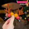 Grampo de Chifre de Rena de Natal Acessórios de Cabelo de Natal Presilhas Fofas Infantis Grampo de Chifre de Rena Desenho Animado Celebridade da Internet Acessórios de Cabelo Atacado para Meninas