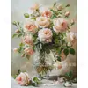 Pintura de Diamante 5D Flores Cênicas de Comércio Exterior Transfronteiriço Pintura de Adesivo de Diamante DIY Feito à Mão Pintura Decorativa para Sala de Estar Quarto Ornamento