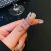Anillo de pareja de plata s925, sencillo, personalizado, con esmalte, abierto, para hombre y mujer, ideal como regalo de San Valentín.