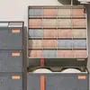Caja de almacenamiento para ropa interior tipo cajón de tela Oxford y tablero de PP transfronteriza, plegable, lavable, caja de almacenamiento dividida para calcetines y ropa interior