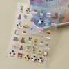 Pegatinas con Relieve de Animales Lindos Jellycat Pegatinas de Dibujos Animados 3D para Diario Pegatinas para Funda de Teléfono DIY SL1149