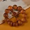 Pulseira Redonda de Contas de Cipreste Taihang Envelhecido Alto Teor de Óleo 15,18,20 Círculo Único Pulseira Transparente para Homens e Mulheres