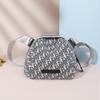 Bolsa 2021 Nova Chegada Moda Lona Banda Larga Crossbody Bolsa Bolsa de Pano Feminina Retro Elegante Carta Moda Shell Bolsa Bolsa Pequena