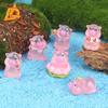 Adorables Capibara Capibara Micro Paisajismo Adornos de Jardinería Dibujos Animados DIY Pequeño Cobaya Accesorios de Resina Adornos de Escritorio