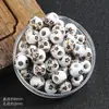Aplicações Redondas Contas de Cerâmica 8mm Contas de Porcelana Azul e Branca Material para Pulseira DIY Contas Soltas de Cerâmica Saquinho Pulseira Acessórios Atacado