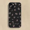Floral Adequado para Capa de Celular Iphone11/12/13/14 Apple 15/16 Promax Borda Completa Silicone Anti-Queda