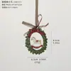 Nuevos colgantes decorativos vintage de resina tridimensional transfronterizos, paquete de regalo de guirnalda, adornos de campana para árbol de Navidad, decoraciones navideñas