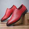 Amazon Aliexpress Venda Quente Negócios Transfronteiriços Sapatos Respiráveis Bico Fino Retro Britânico Cadarço Casual Couro Sapatos 16021