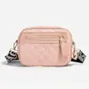 2026 Nuevo Bolso Casual con Cremallera Lateral de Moda de Alto Valor con Patrón de Diamantes Simple Versátil para Hombro Cruzado Bolso Cuadrado Pequeño