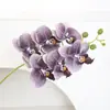 Buquê de Orquídea Phalaenopsis Artificial com Toque de Luxo, Flores Decorativas para Ambientes de Hotel e Casamento