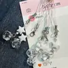 Nuevo colgante transparente con forma de corazón y cuentas para teléfono móvil, colgante CCD, estrella, lindo regalo para tu mejor amiga