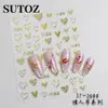 Adesivos de Nail Art Transfronteiriços Novos 2025 Série Dia dos Namorados Coração Estampa de Lábio Adesivos Adesivos Personalizados para Unhas Unha