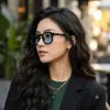 Bisagra Metálica Gafas de Sol Cuadradas Vintage de Marco Grande para Hombres Modelo Nuevo 2026 Gafas Transfronterizas para Mujeres Gafas de Sol de Exportación